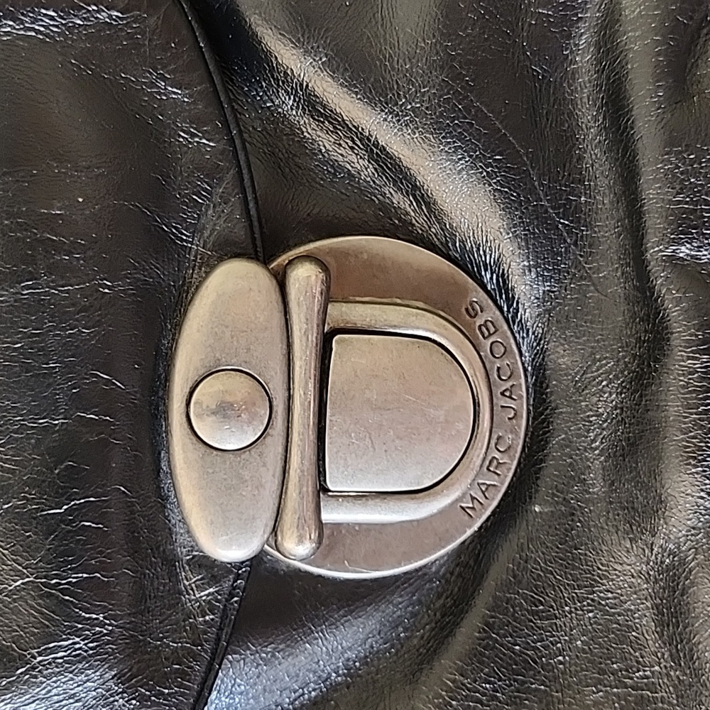 Marc Jacobs Y2K Blake satchel dual exterior pockets  snap closures top handles - Picture 5 of 16